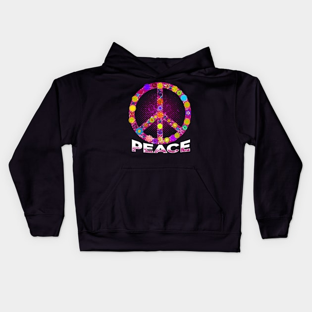 Peace Kids Hoodie by Mila46